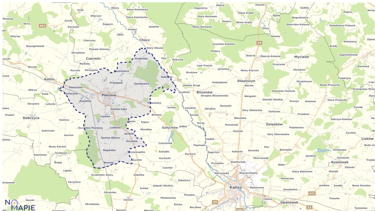 Mapa wyborów do sejmu Pleszew