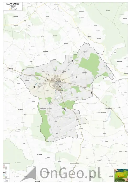 Mapa gminy Pleszew